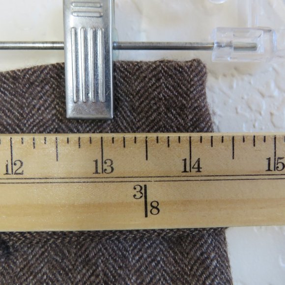 ZARA* Women's 1" Belt Loop 11" Side Slit Fully Lined‎ Wool Pencil Skirt~ Small - Picture 4 of 8